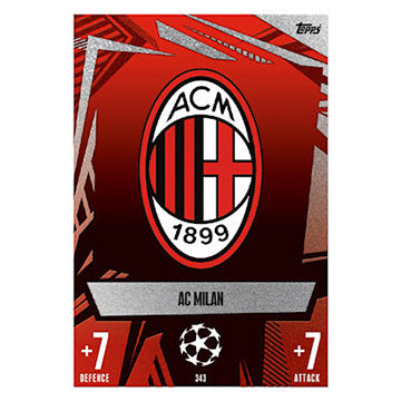 Topps 2023-24 Match Attax UEFA Single AC MILAN Cards (#343 - #351)