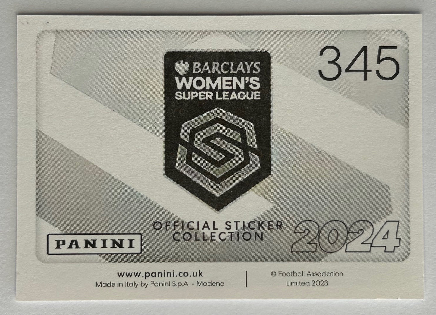 Panini Barclays Women's Super League 2024 - Single KEY PLAYERS (TOTTENHAM HOTSPUR & WEST HAM UTD) Stickers (#338 - #349)