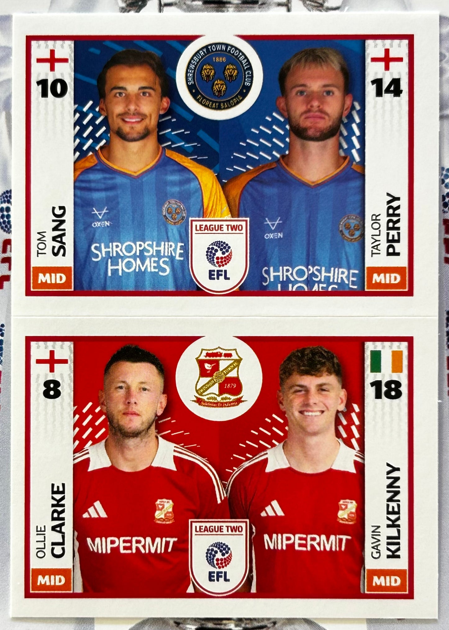 Panini EFL 2025-26 Sticker Collection - Single LEAGUE TWO Stickers (#693 - #788)