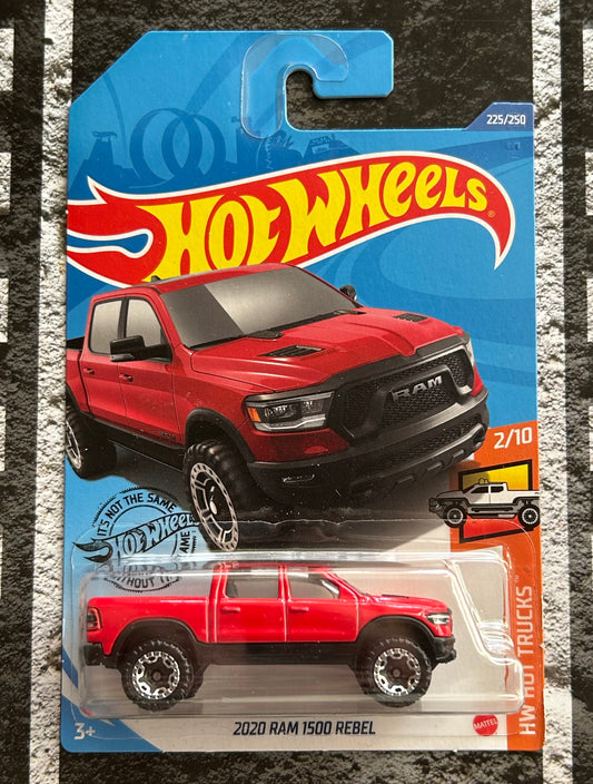 Mattel Hot Wheels Diecast Basic 1:64 - 2020 RAM 1500 Rebel HW Hot Trucks