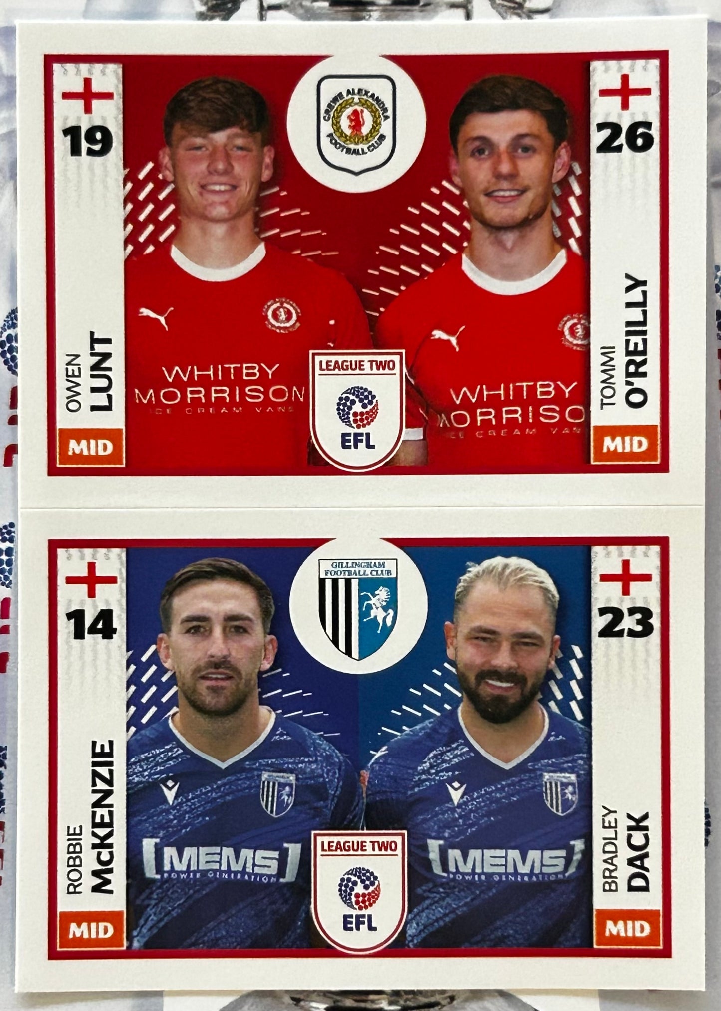 Panini EFL 2025-26 Sticker Collection - Single LEAGUE TWO Stickers (#693 - #788)