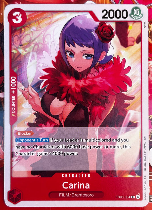 EB03-004 CARINA One Piece Character Card (Red) English