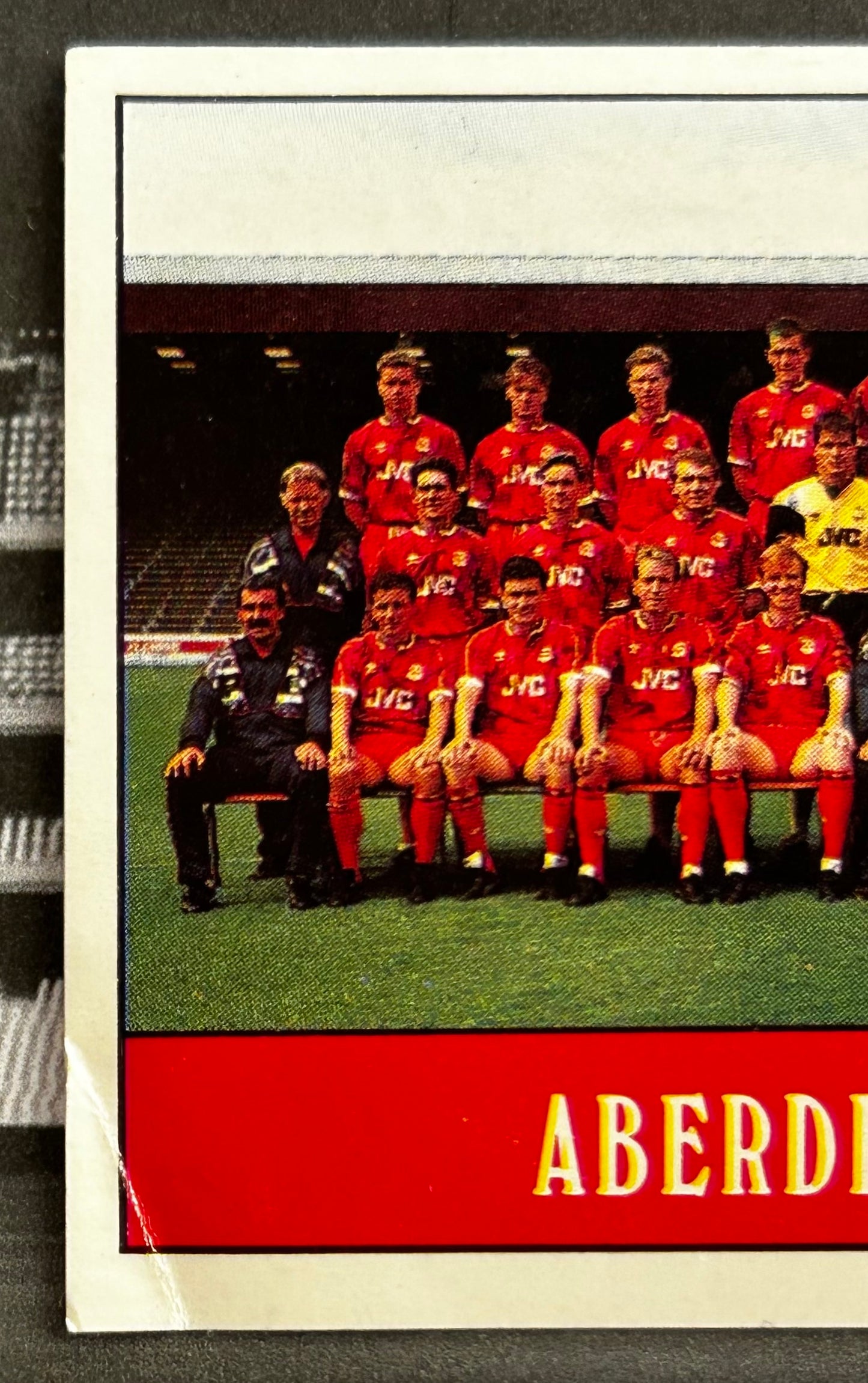 Panini Football 90 Sticker - TEAM PHOTO (ABERDEEN) #331 *See Condition Notes*