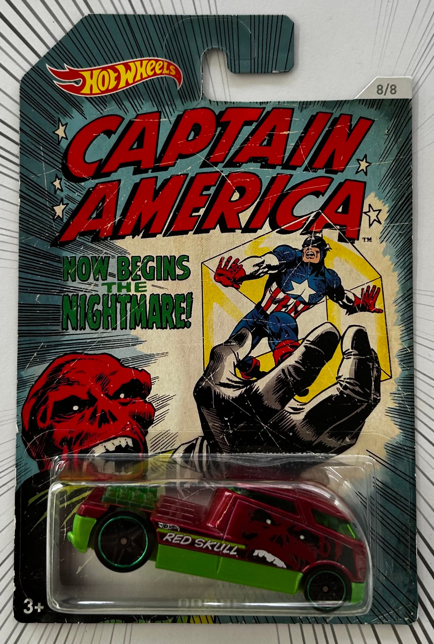 Mattel Hot Wheels Diecast 1:64 - Qombee 8/8 Captain America Series