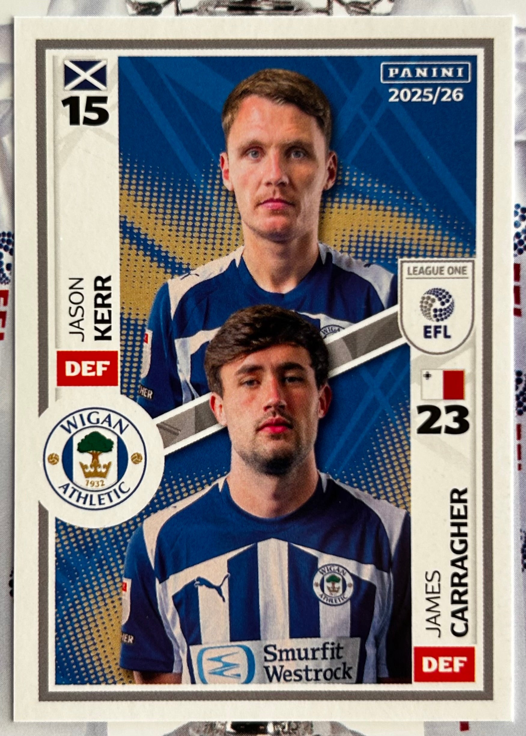 Panini EFL 2025-26 Sticker Collection - Single LEAGUE ONE Stickers (#6 ...