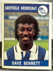 Panini Football 90 Sticker - DAVE BENNETT (SHEFFIELD WEDNESDAY) #257