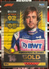 Topps F1 Turbo Attax 2022 - FERNANDO ALONSO (BWT ALPINE) Gold Limited Edition LE10G