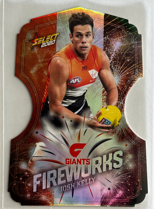 Select AFL Footy Stars 2020 - JOSH KELLY (GWS GIANTS) Fireworks FDC61 /210