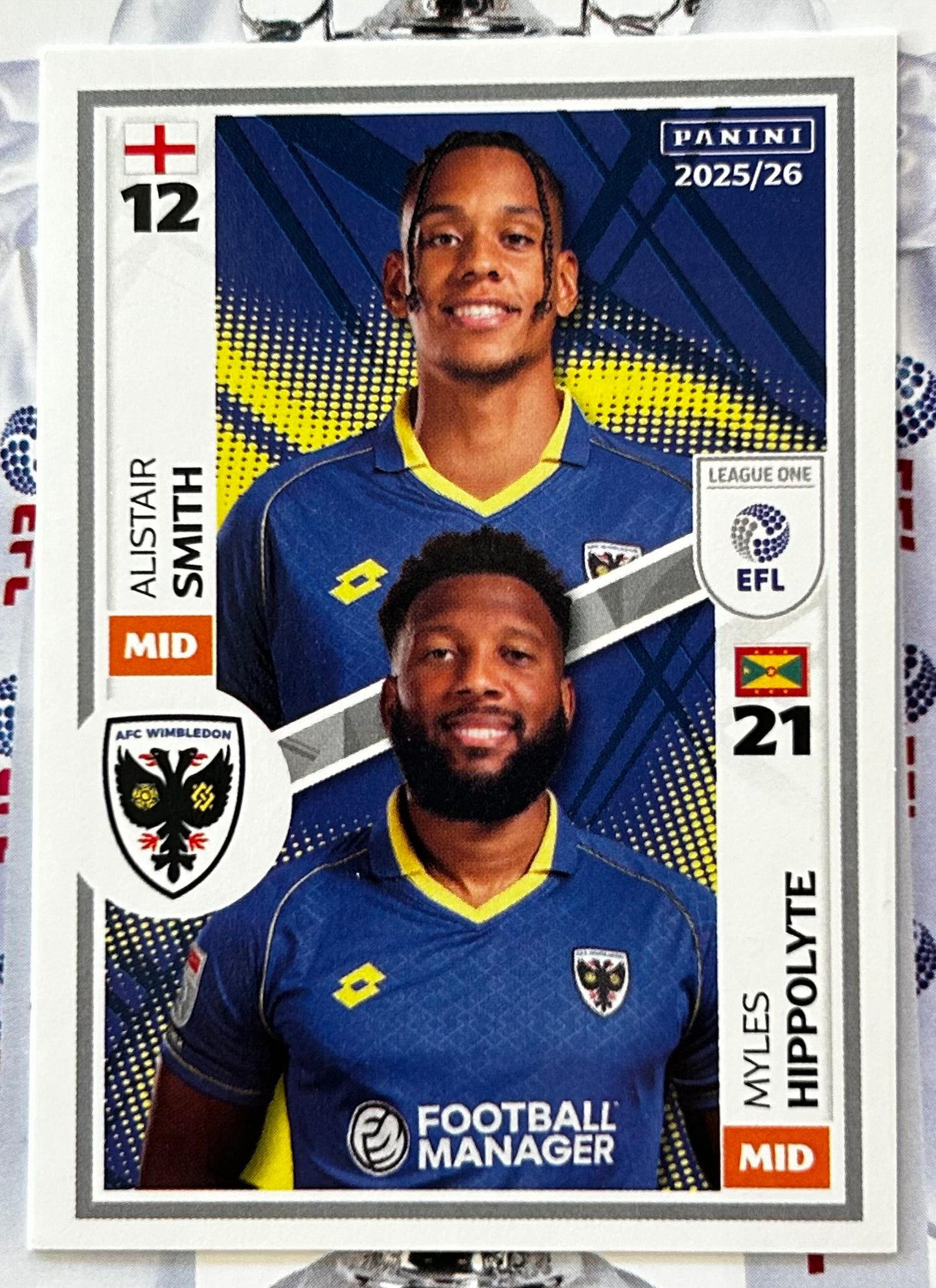 Panini EFL 2025-26 Sticker Collection - Single LEAGUE ONE Stickers (#485 - #532)