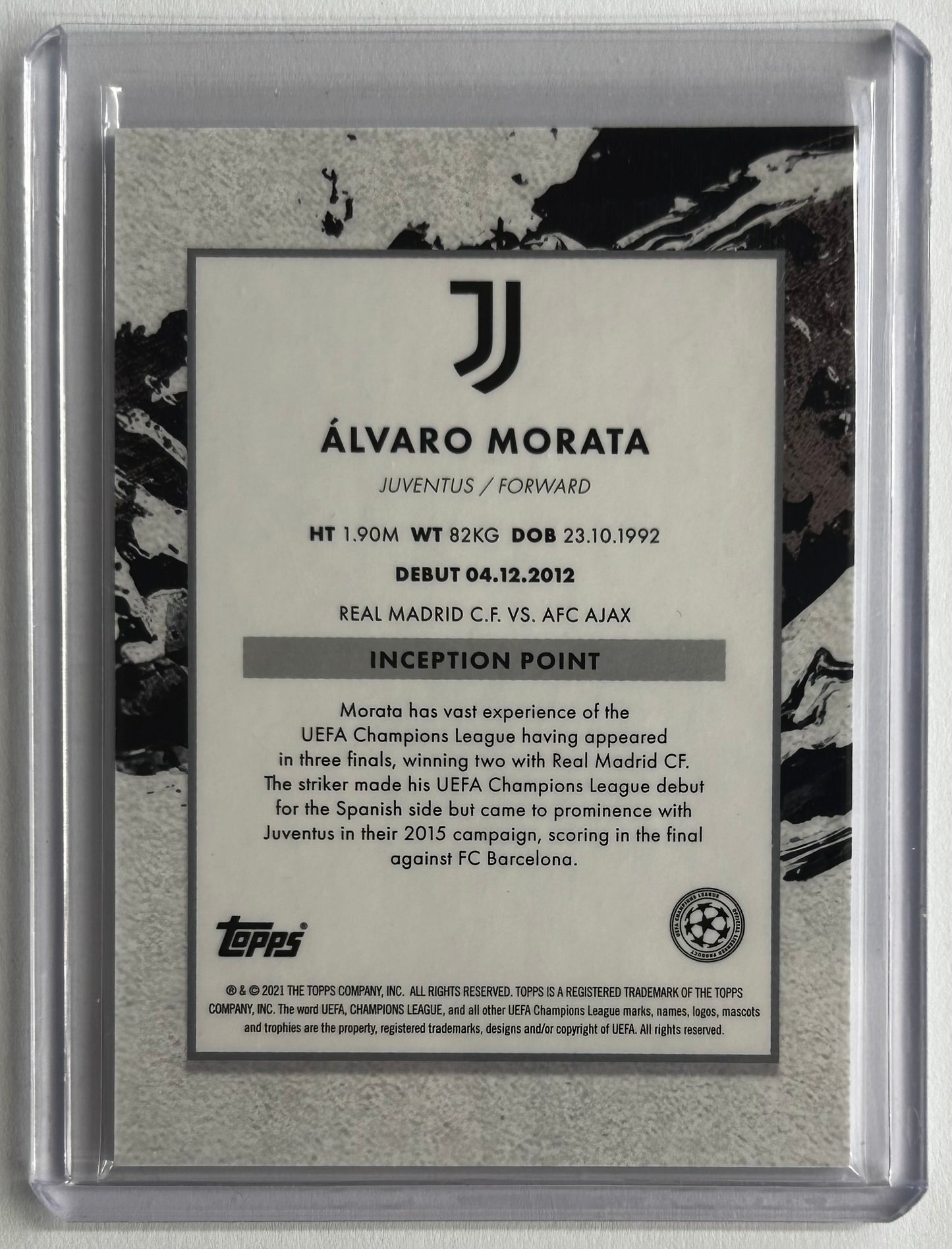 2020-21 Topps Inception UCL - ALVARO MORATA (JUVENTUS) Star Quality