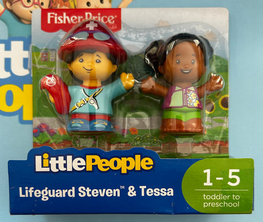 Fisher-Price Little People 2 Pack - LIFEGUARD STEVEN & TESSA (2017) FDG41