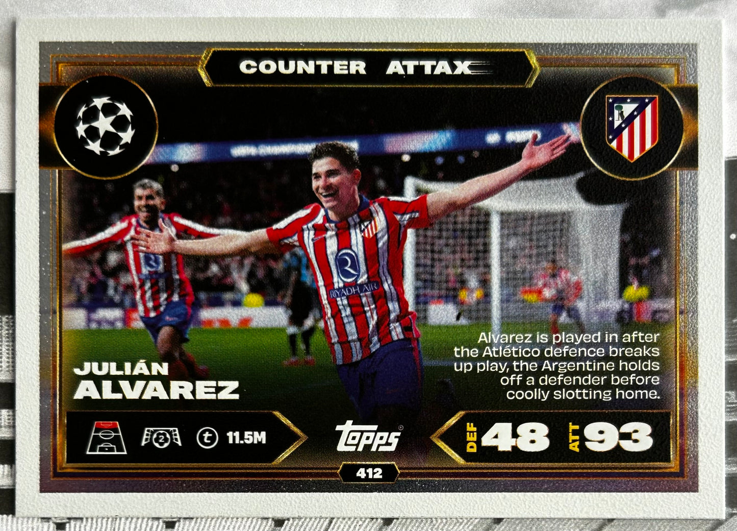 2025-26 Topps UCC Match Attax - COUNTER ATTAX Rainbow Plus Foil (#406-#414) 1:3 packs