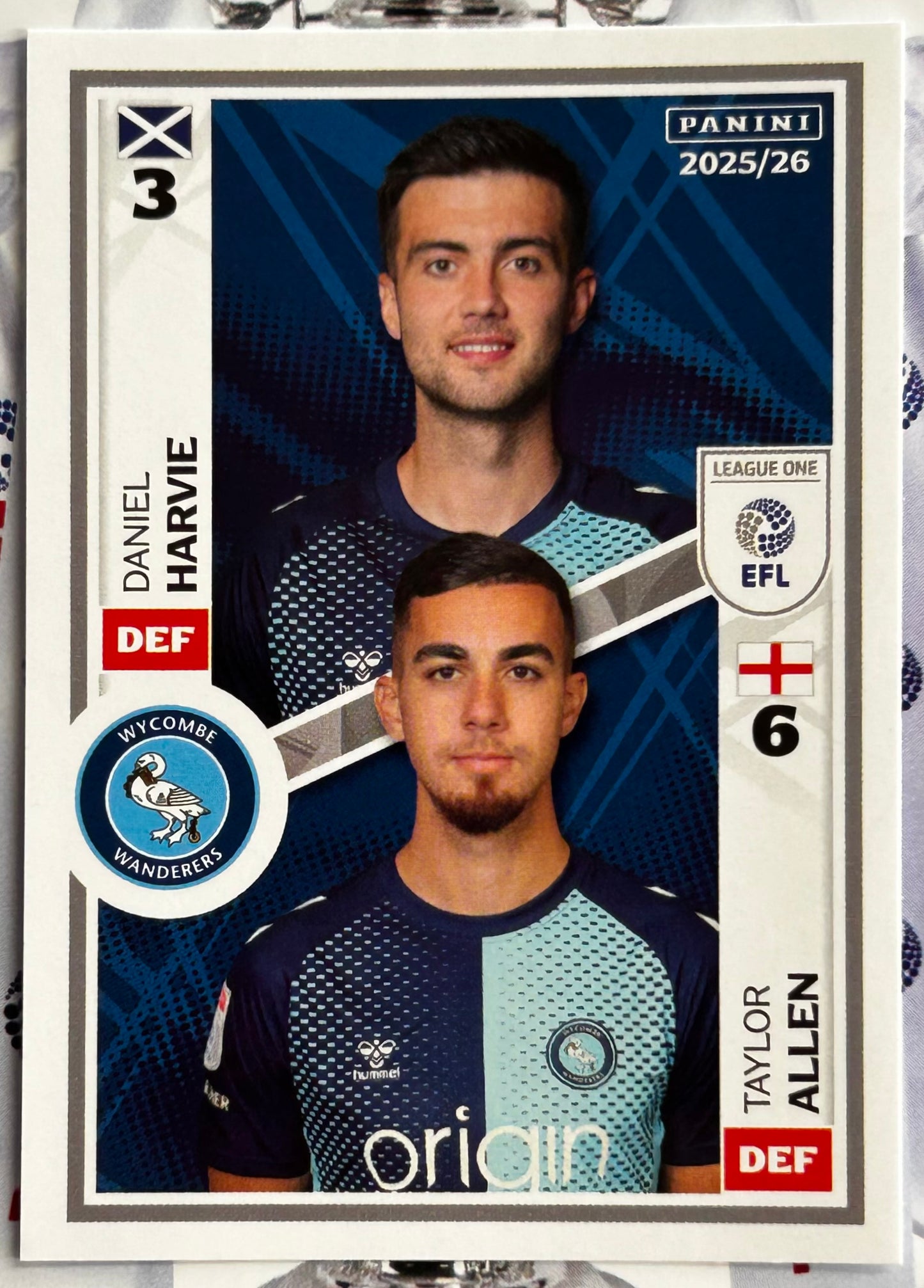 Panini EFL 2025-26 Sticker Collection - Single LEAGUE ONE Stickers (#629 - #676)