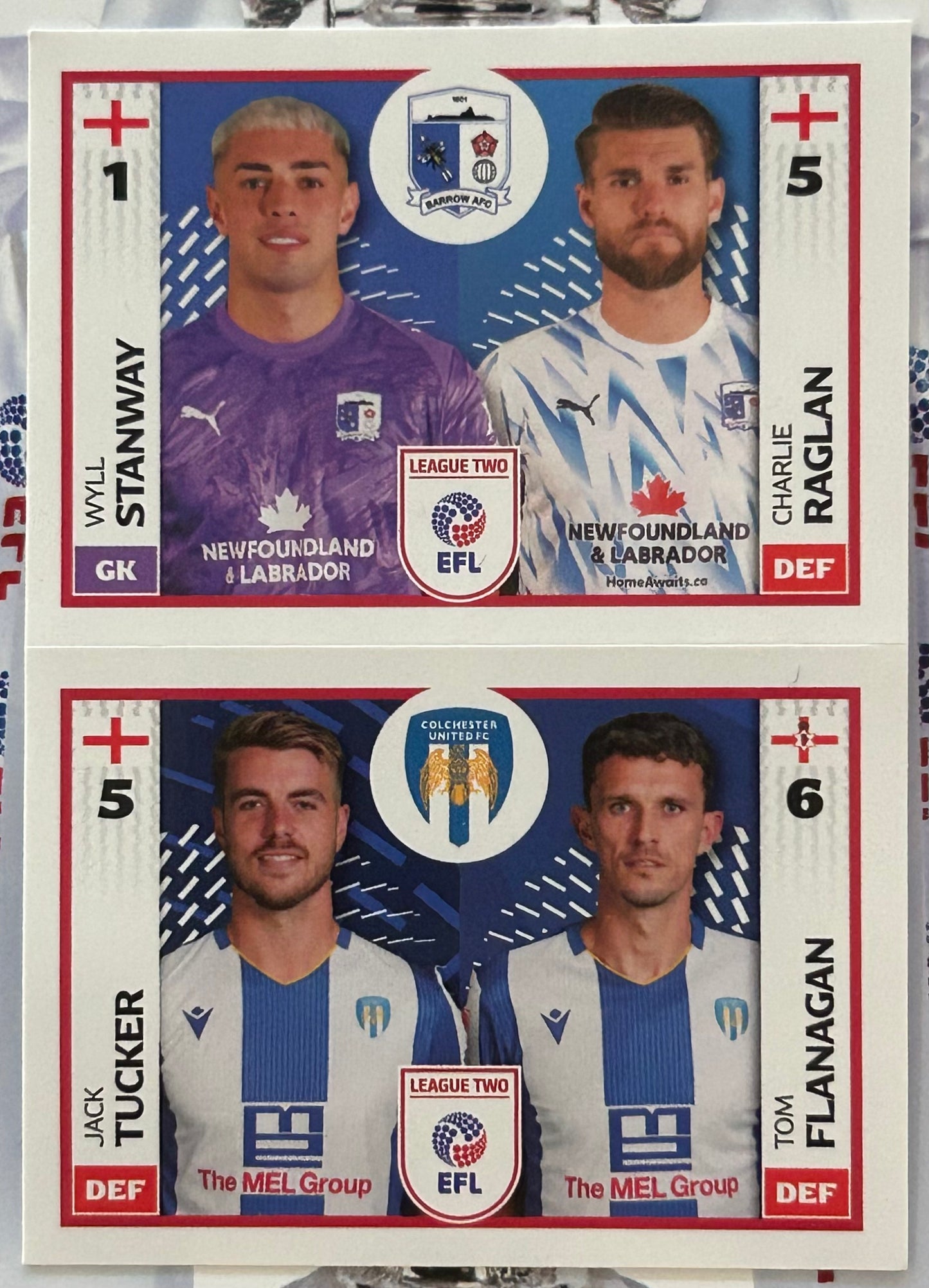 Panini EFL 2025-26 Sticker Collection - Single LEAGUE TWO Stickers (#693 - #788)