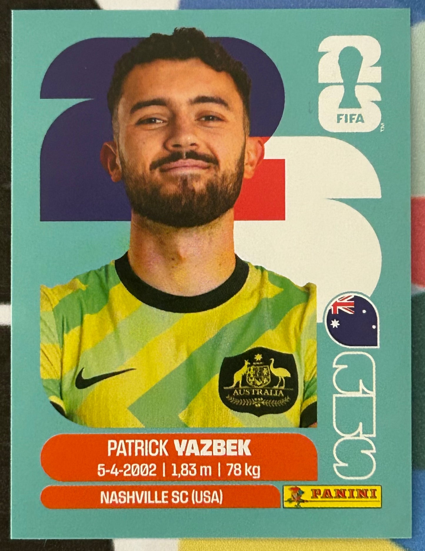 Panini FIFA World Cup 2026 Official Sticker Collection - PATRICK YAZBEK (AUSTRALIA) AUS16