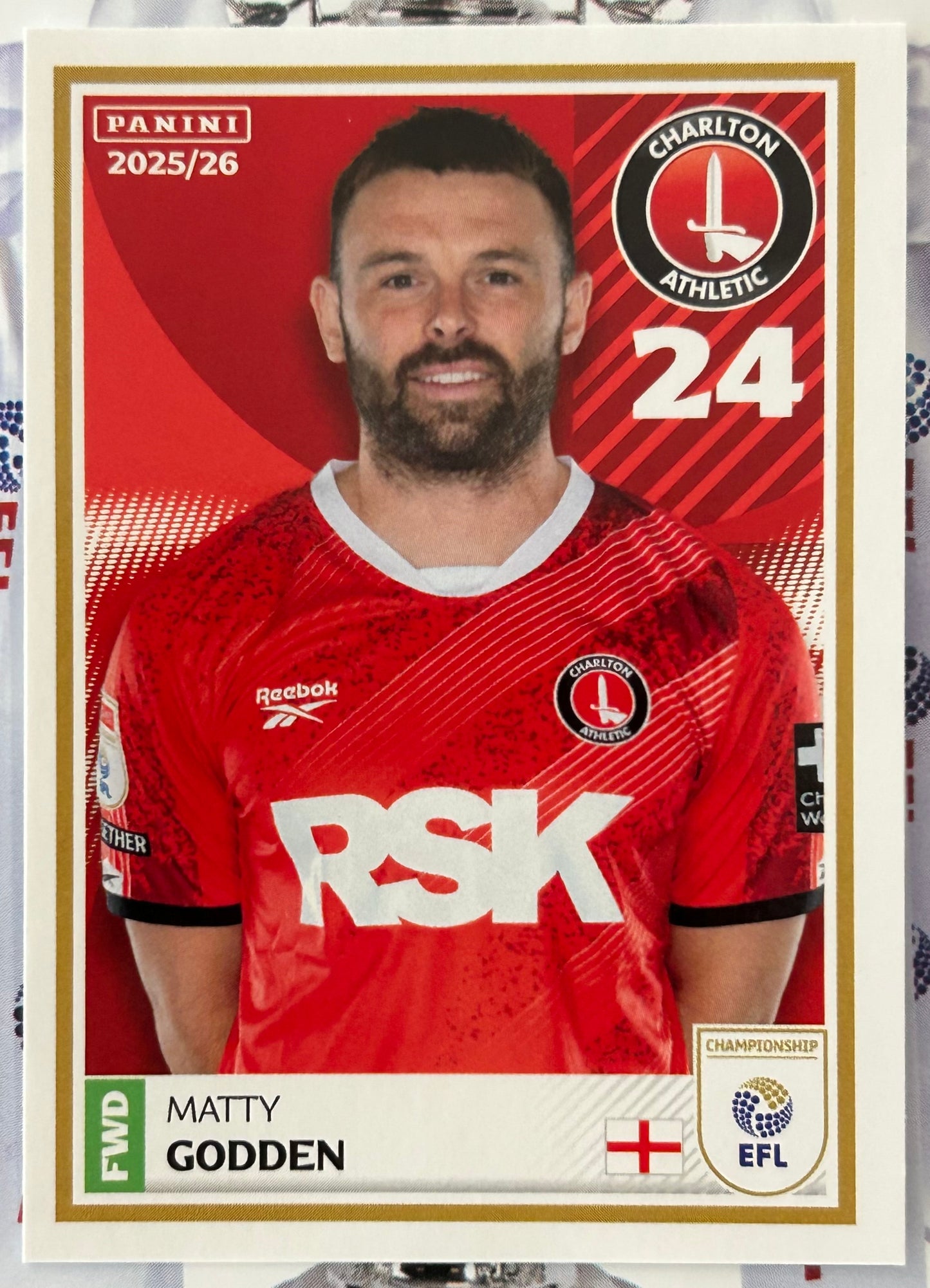 Panini EFL 2025-26 Sticker Collection - Single CHARLTON ATHLETIC Stickers (#71 - #88)