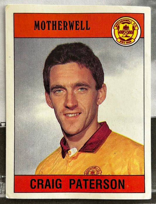 Panini Football 90 Sticker - CRAIG PATERSON (MOTHERWELL) #430