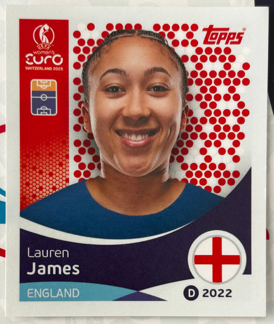 Topps UEFA Women's EURO 2025 Sticker Collection - LAUREN JAMES (ENGLAND) #265
