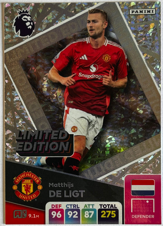 Panini Adrenalyn XL Premier League 2025 - MATTHIJS DE LIGT (MANCHESTER UNITED) Limited Edition