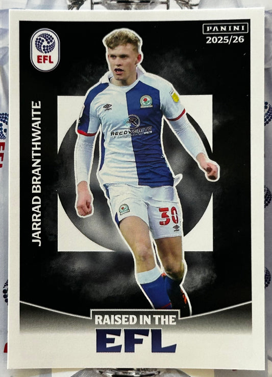 Panini EFL 2025-26 Sticker Collection - JARRAD BRANTHWAITE (BLACKBURN ROVERS) Raised in the EFL #680