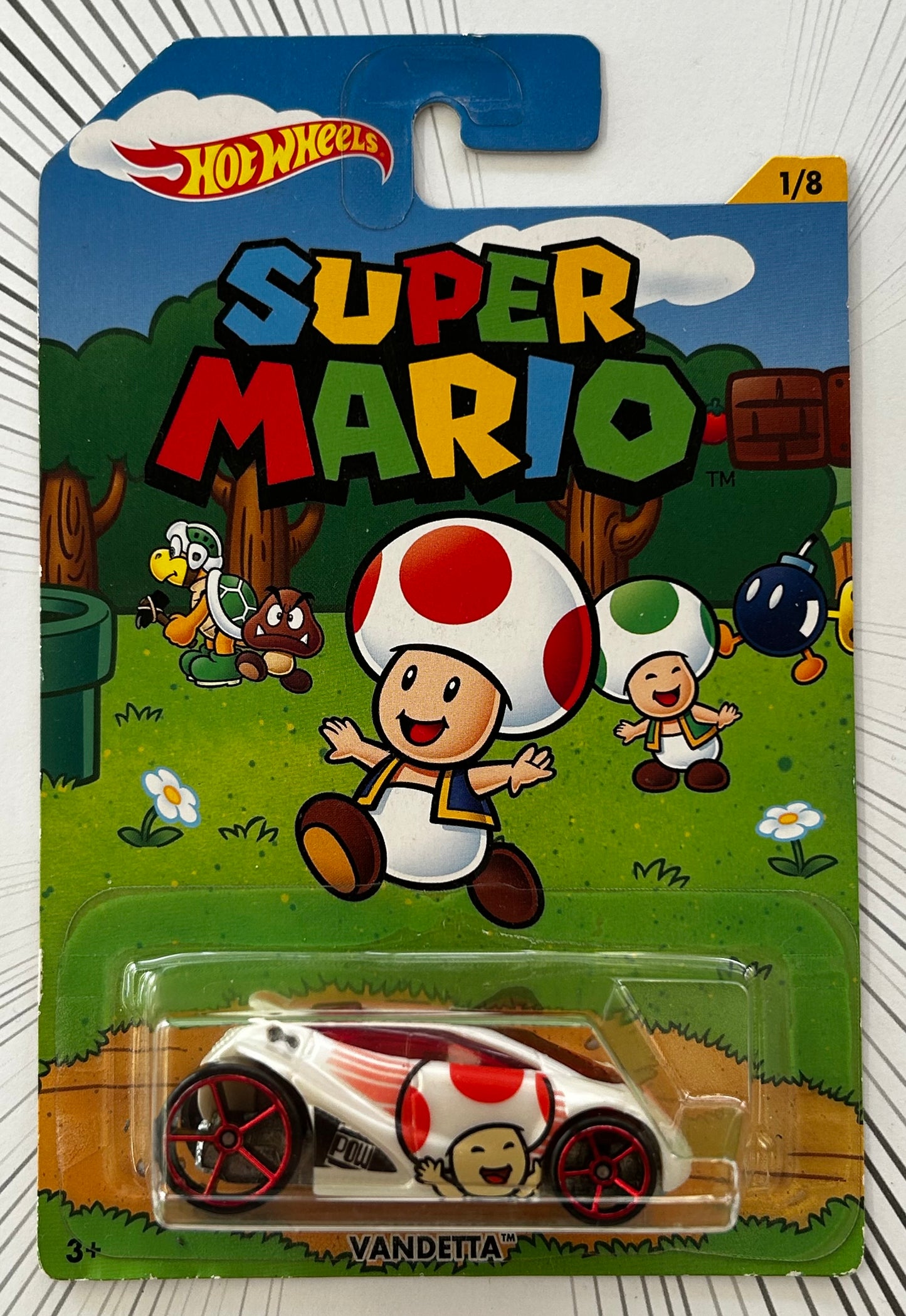 Mattel Hot Wheels Diecast 1:64 - Vandetta 1/8 Super Mario series