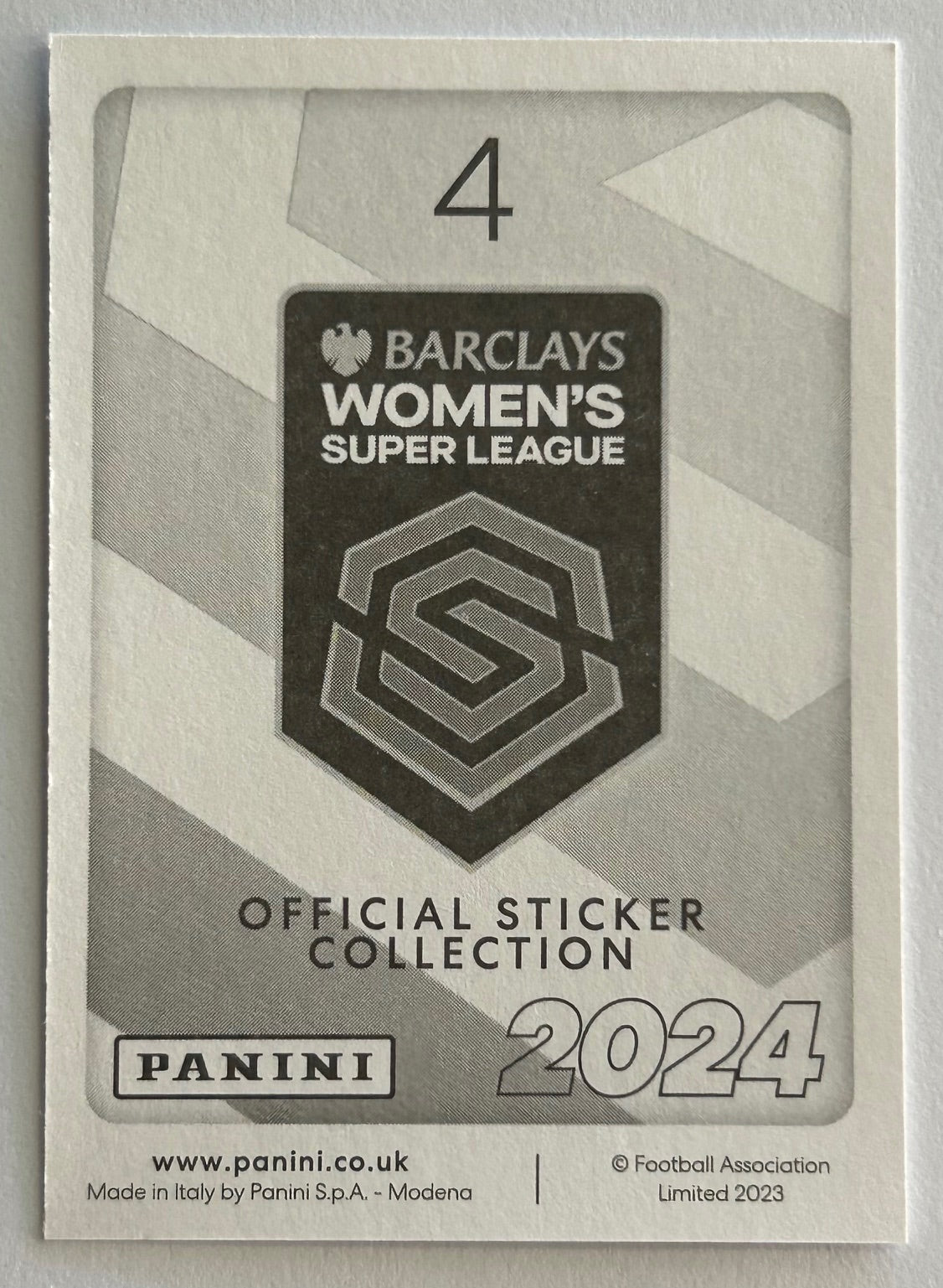 Panini Barclays Women's Super League 2024 - LOSADA (BRIGHTON & HOVE ALBION) Captain Sticker #4