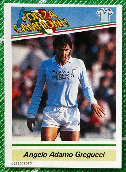 Tonka Forza Campioni Collector Card - ANGELO ADAMO GREGUCCI (LAZIO) 1989 Release