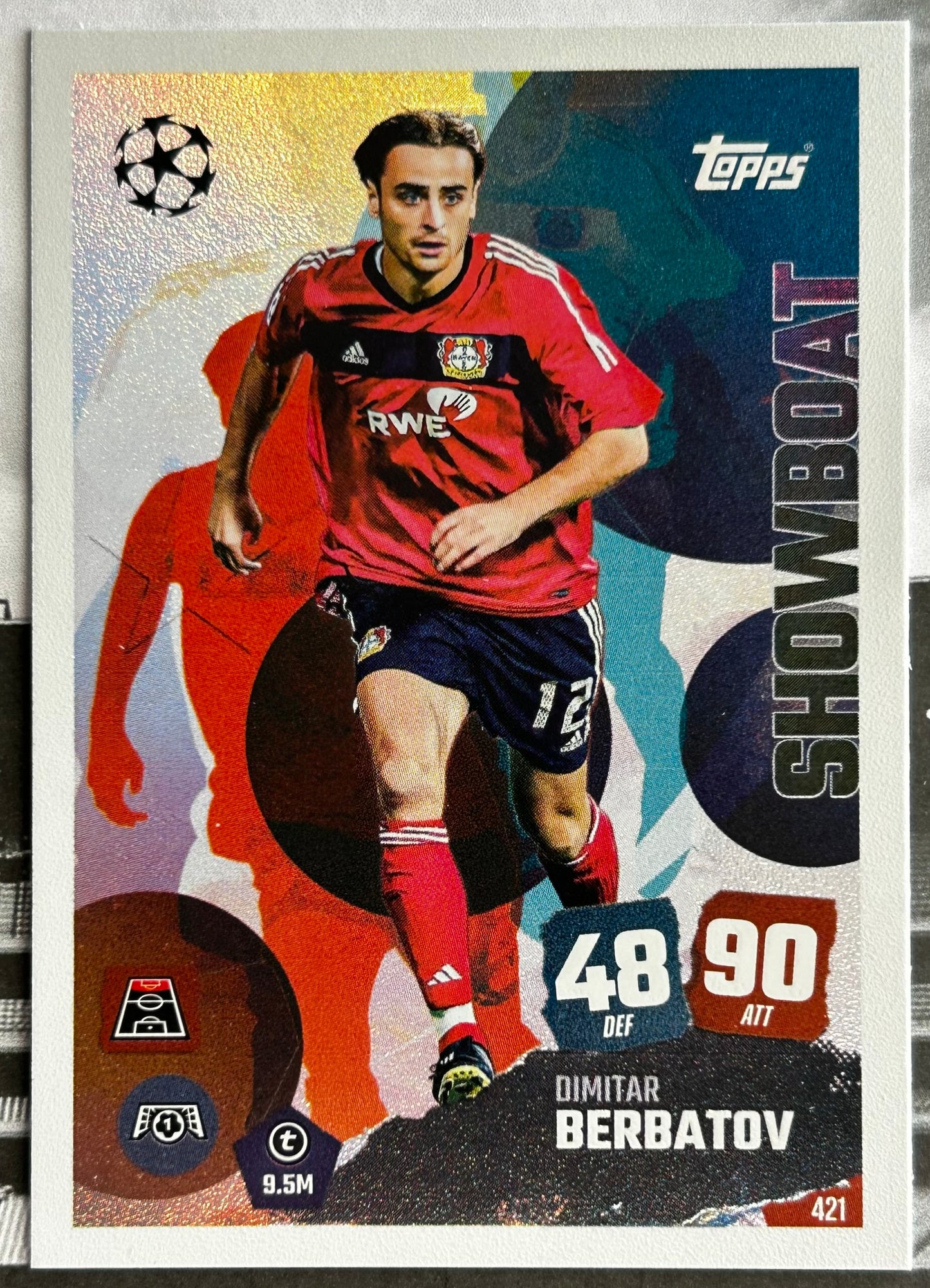 2025-26 Topps UCC Match Attax - SHOWBOAT Rainbow Plus Foil (#415-#423) 1:3 packs