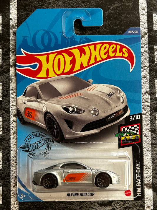 Mattel Hot Wheels Diecast Basic 1:64 - Alpine A110 Cup HW Race Day