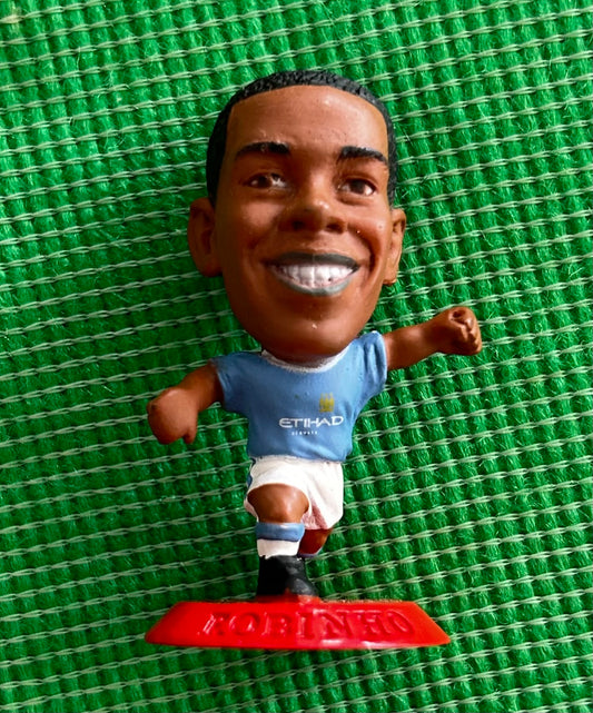 Corinthian Microstars - ROBINHO (MANCHESTER CITY) UK Series 19 World Stars Red Base MC12540 *Loose*