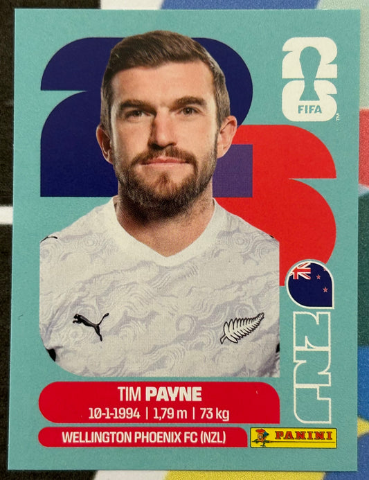 Panini FIFA World Cup 2026 Official Sticker Collection - TIM PAYNE (NEW ZEALAND) NZL6