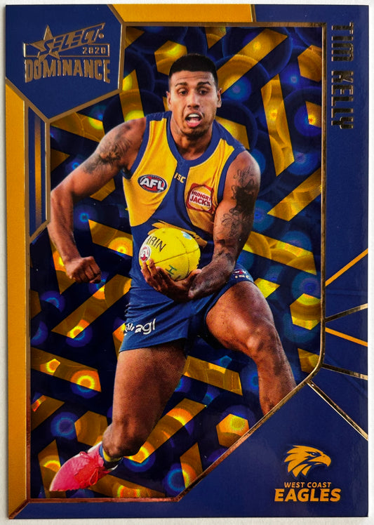 2020 AFL Select Dominance - TIM KELLY (WEST COAST EAGLES) Holographic Parallel HP198 /350
