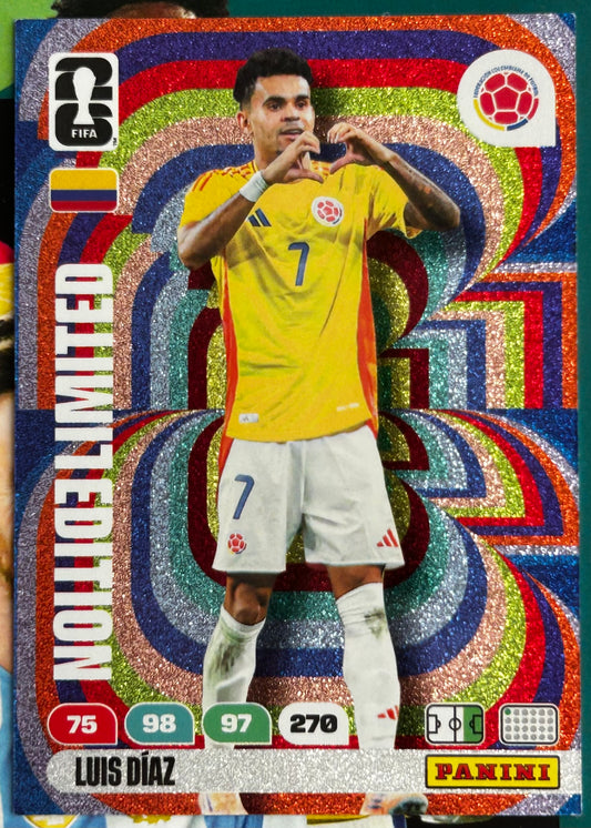 Panini FIFA World Cup 2026 Adrenalyn XL - LUIS DIAZ (COLOMBIA) Limited Edition