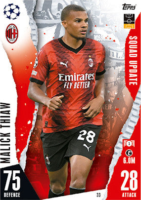 Topps 2023-24 Match Attax Extra UEFA - Single SQUAD UPDATE Cards (#1 - #45)