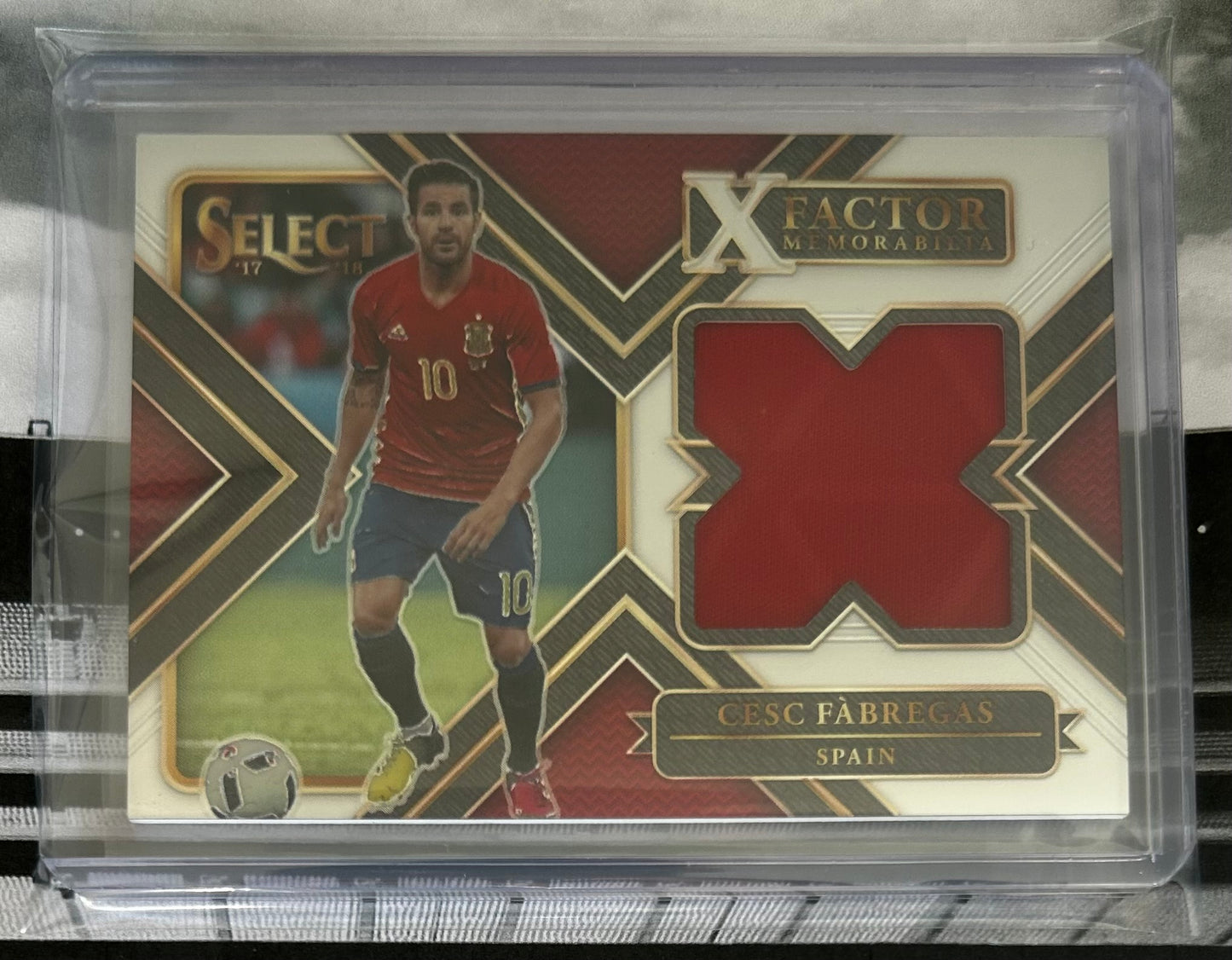2017-18 Panini Select Soccer - CESC FABREGAS (SPAIN) X-Factor Memorabilia Player-Worn Patch XF-CSC