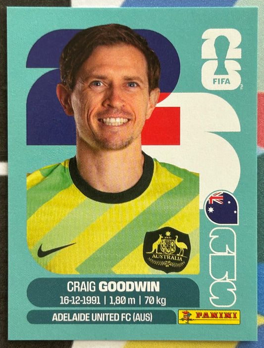 Panini FIFA World Cup 2026 Official Sticker Collection - CRAIG GOODWIN (AUSTRALIA) AUS17