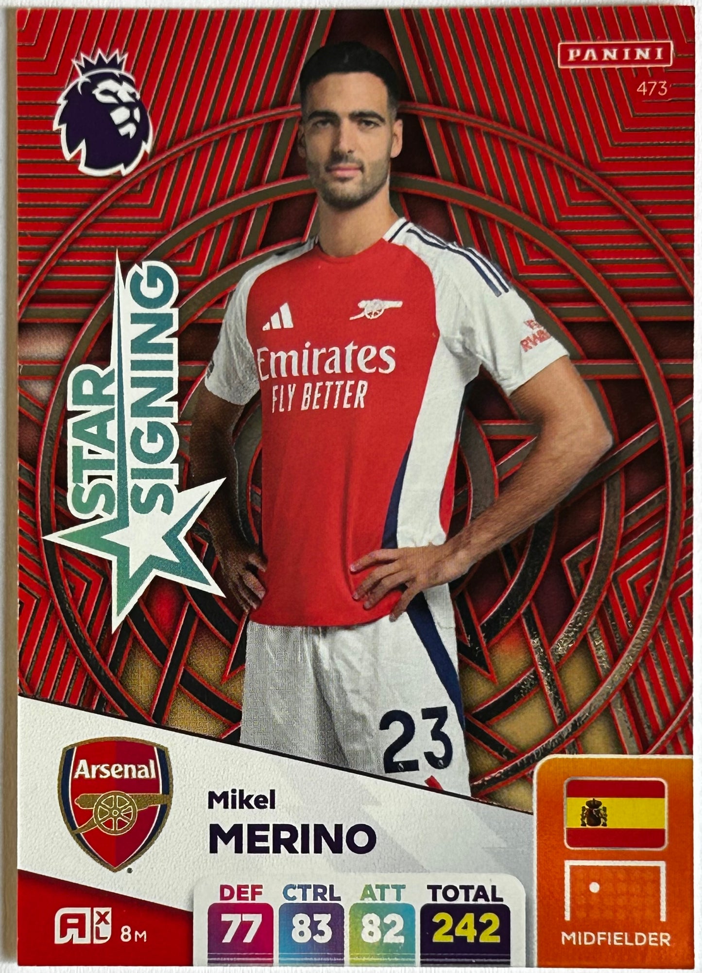 Panini Adrenalyn XL Premier League 2025 - MIKEL MERINO (ARSENAL) Star Signing 473