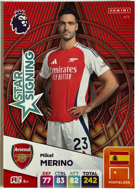 Panini Adrenalyn XL Premier League 2025 - MIKEL MERINO (ARSENAL) Star Signing 473