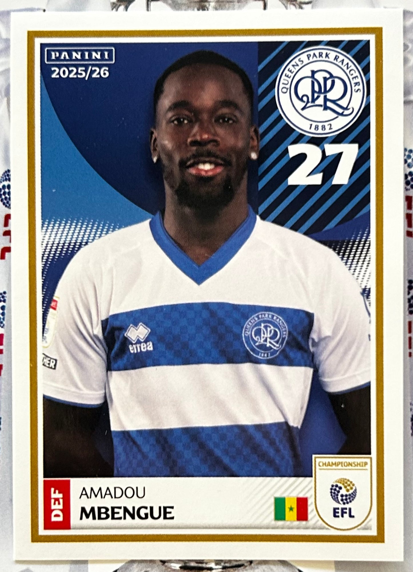 Panini EFL 2025-26 Sticker Collection - Single QUEENS PARK RANGERS Stickers (#311 - #328)