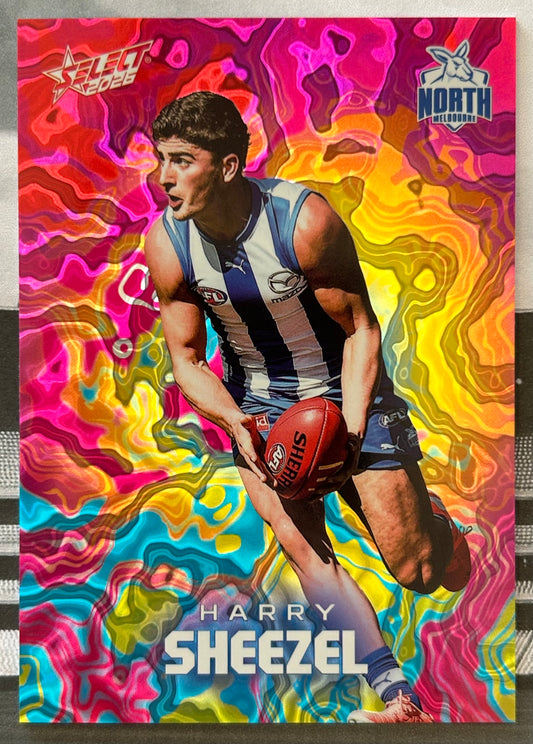 Select AFL Footy Stars 2026 - HARRY SHEEZEL (NORTH MELBOURNE) Mercury Tie-Dye MYR58