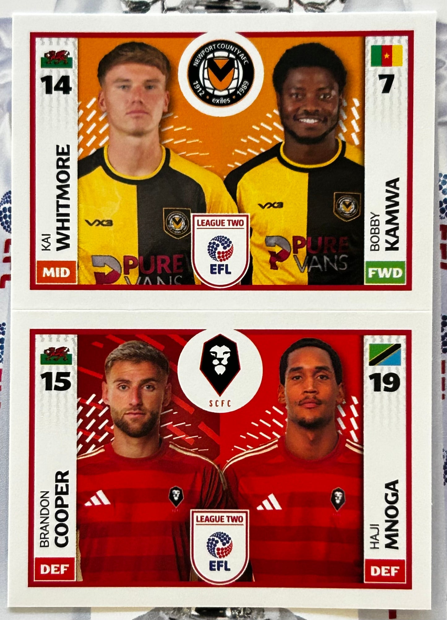 Panini EFL 2025-26 Sticker Collection - Single LEAGUE TWO Stickers (#693 - #788)