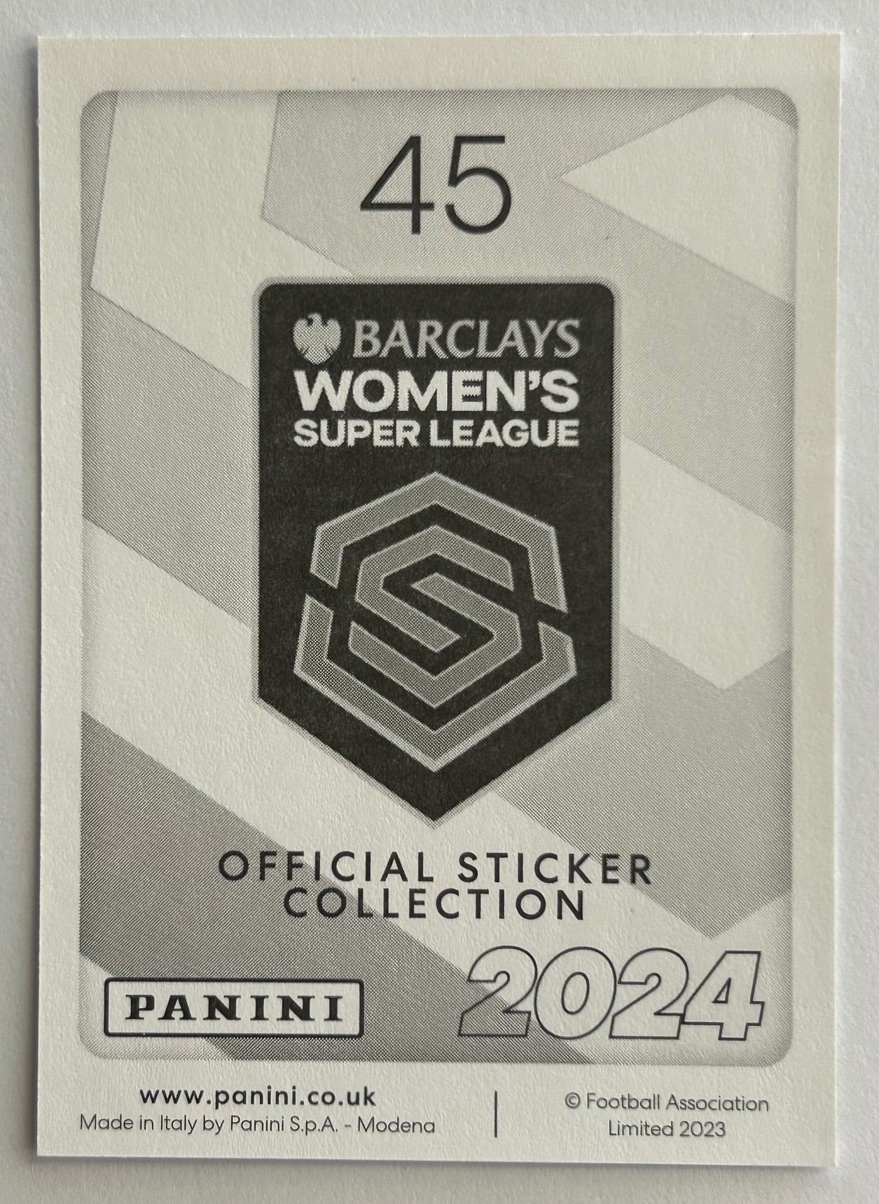 Panini Barclays Women's Super League 2024 - Single SQUAD SNAPSHOT (TOTTENHAM HOTSPUR & WEST HAM UTD) Stickers (#44 - #49)