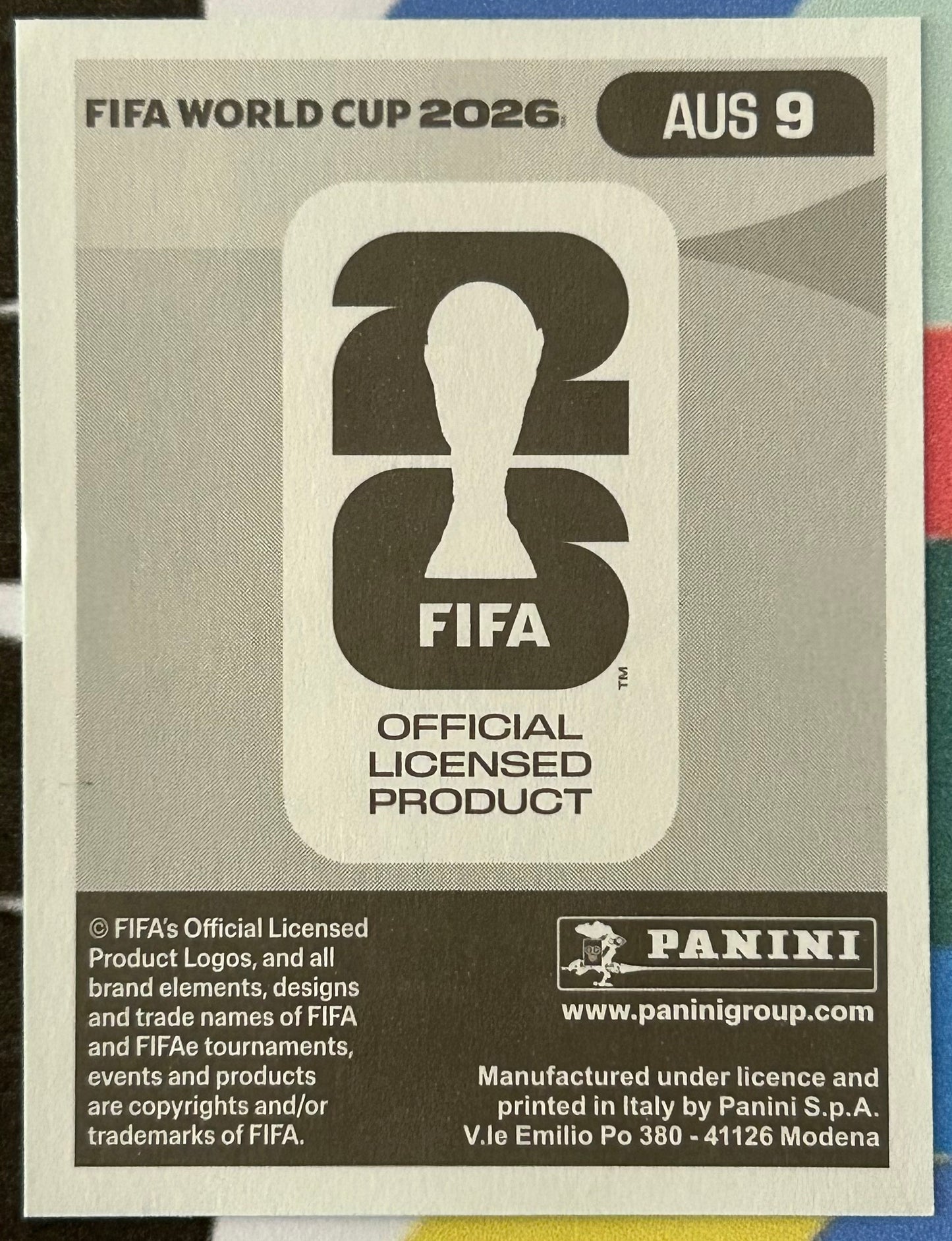 Panini FIFA World Cup 2026 Official Sticker Collection - LEWIS MILLER (AUSTRALIA) AUS9
