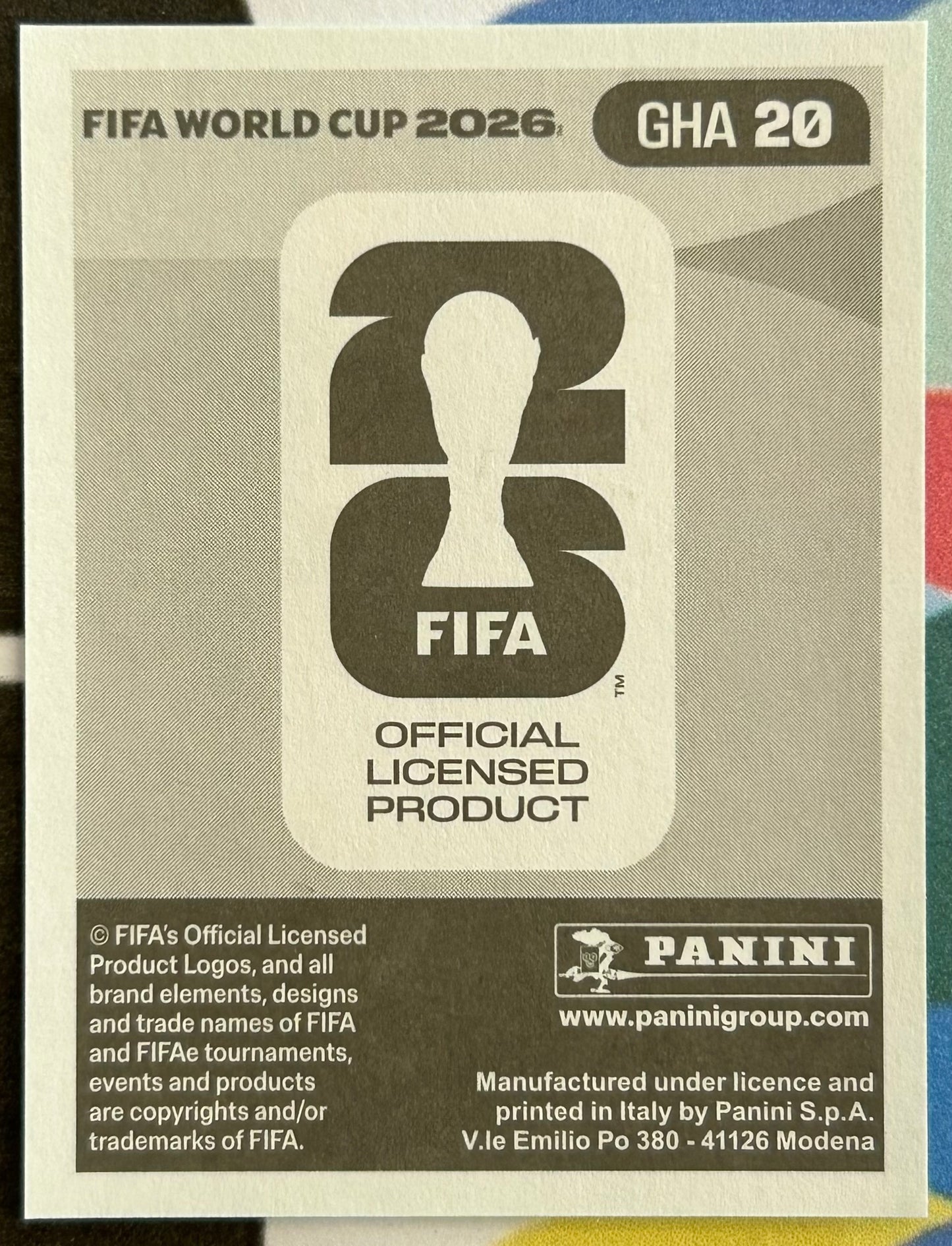 Panini FIFA World Cup 2026 Official Sticker Collection - ANTOINE SEMENYO (GHANA) GHA20
