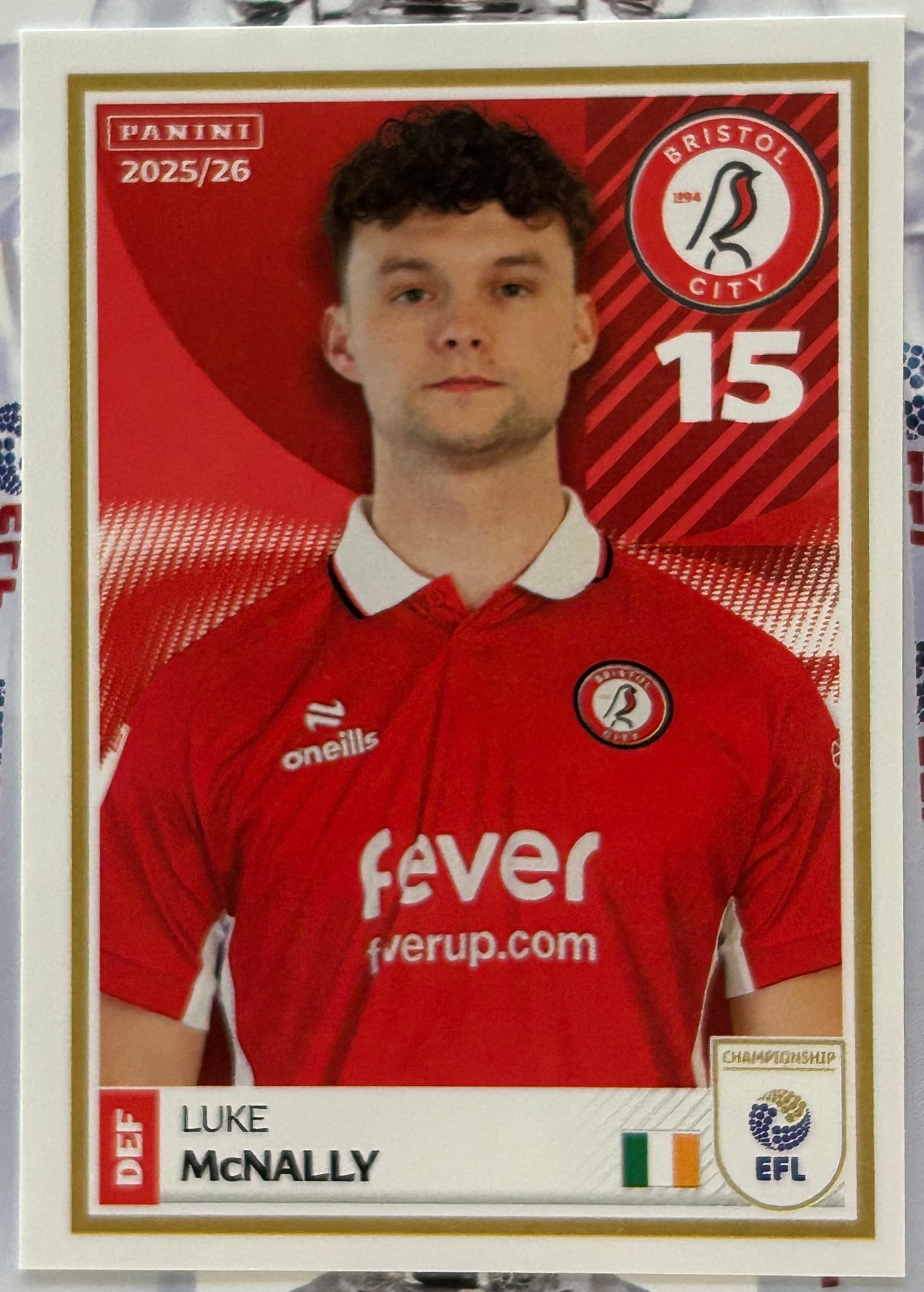 Panini EFL 2025-26 Sticker Collection - Single BRISTOL CITY Stickers (#53 - #70)