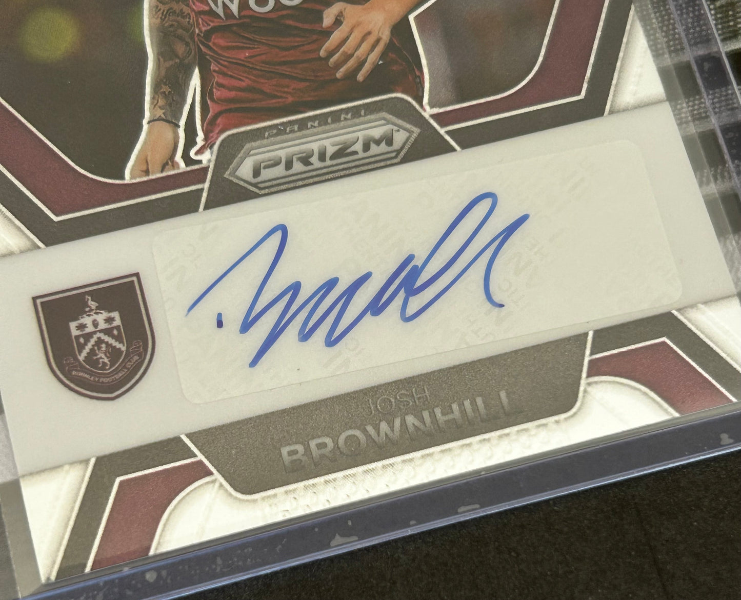 2023-24 Panini Prizm Premier League Soccer - JOSH BROWNHILL (BURNLEY) Penmanship Autograph P-JB