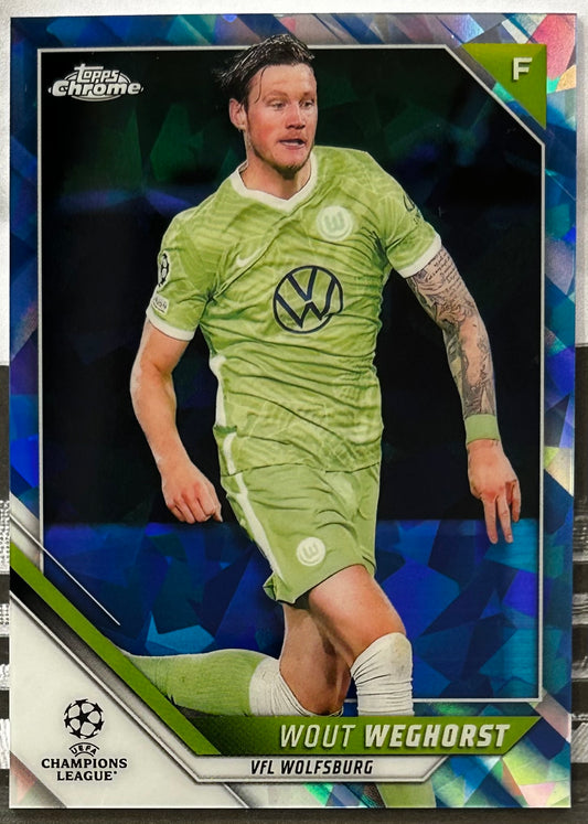 Topps UEFA Chrome Sapphire 2021-22 - WOUT WEGHORST (VfL WOLFSBURG) #91