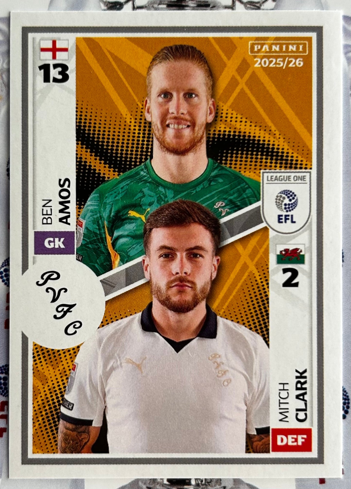Panini EFL 2025-26 Sticker Collection - Single LEAGUE ONE Stickers (#581 - #628)