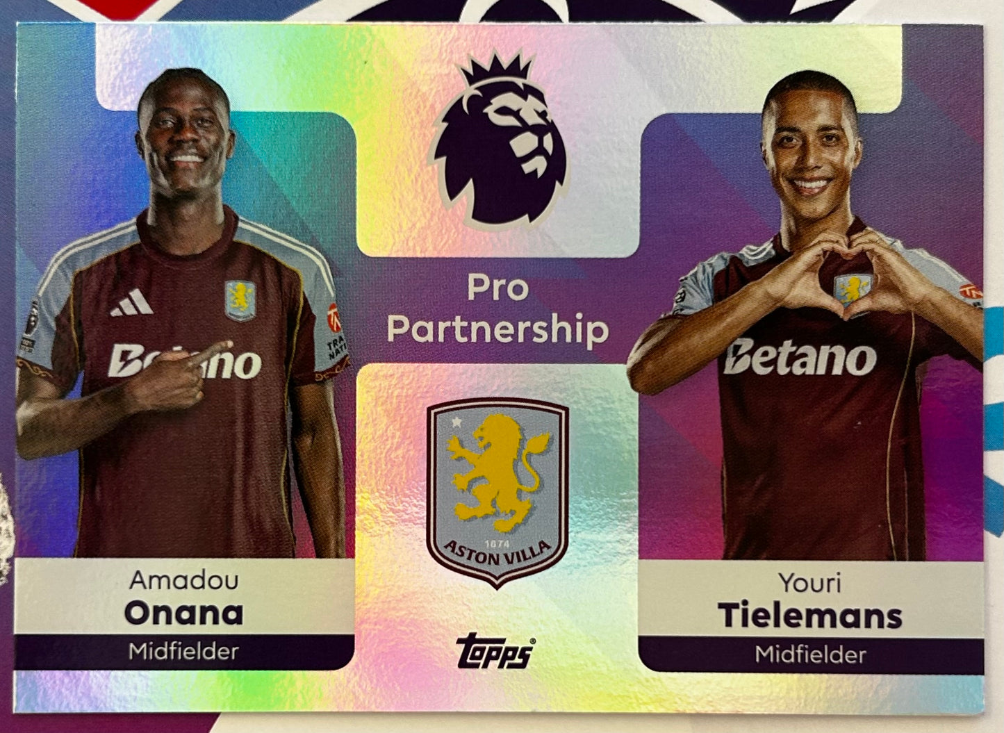 Topps Premier League 2026 Debut Edition - Single PRO PARTNERSHIPS Insert Cards #361 - #380