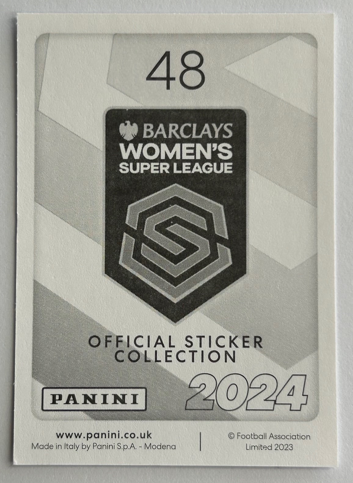 Panini Barclays Women's Super League 2024 - Single SQUAD SNAPSHOT (TOTTENHAM HOTSPUR & WEST HAM UTD) Stickers (#44 - #49)